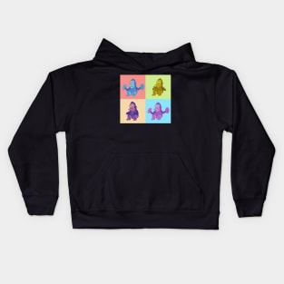 Monkey with Cymbals - Brain Empty - Pop art Kids Hoodie